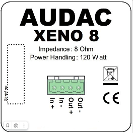 AUDAC XENO8/B, двухполосная акустическая система